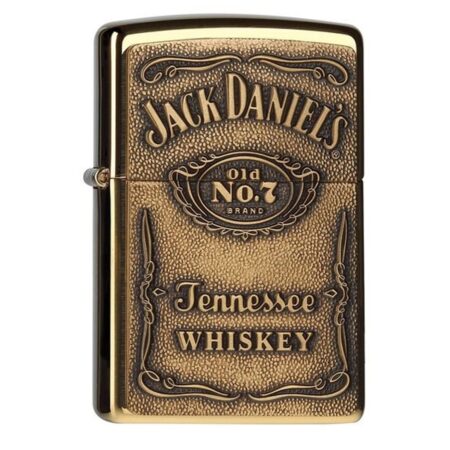 Zippo Aansteker Jack Daniel's Label Brass - Goud | Jack Daniel's