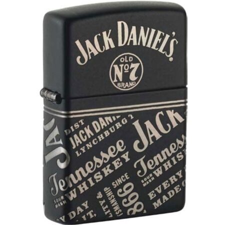Zippo Aansteker Jack Daniel's Old No.7 Zwart Matte Editie | Jack Daniel's