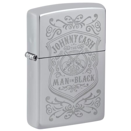 Zippo Aansteker Johnny Cash Man In Black - Zilver | Zippo