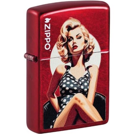 Zippo Aansteker Pin-upgirl In Polka Jurk | Zippo