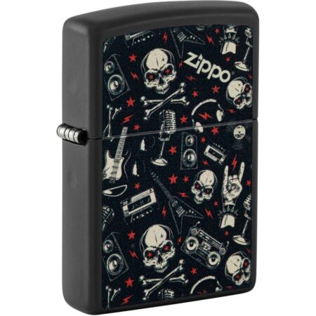 Zippo Lighter Rock & Roll Muziek Met Schedels | Zippo