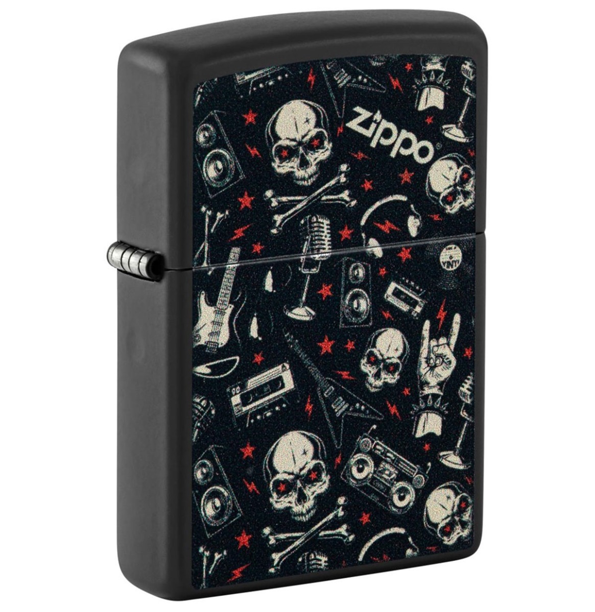 Zippo Lighter Rock & Roll Muziek Met Schedels | Zippo