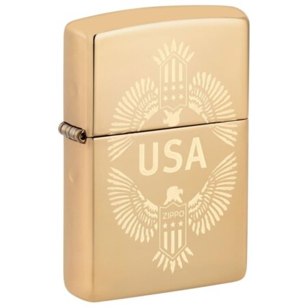 Zippo Lighter USA Adelaar - Goud | Zippo