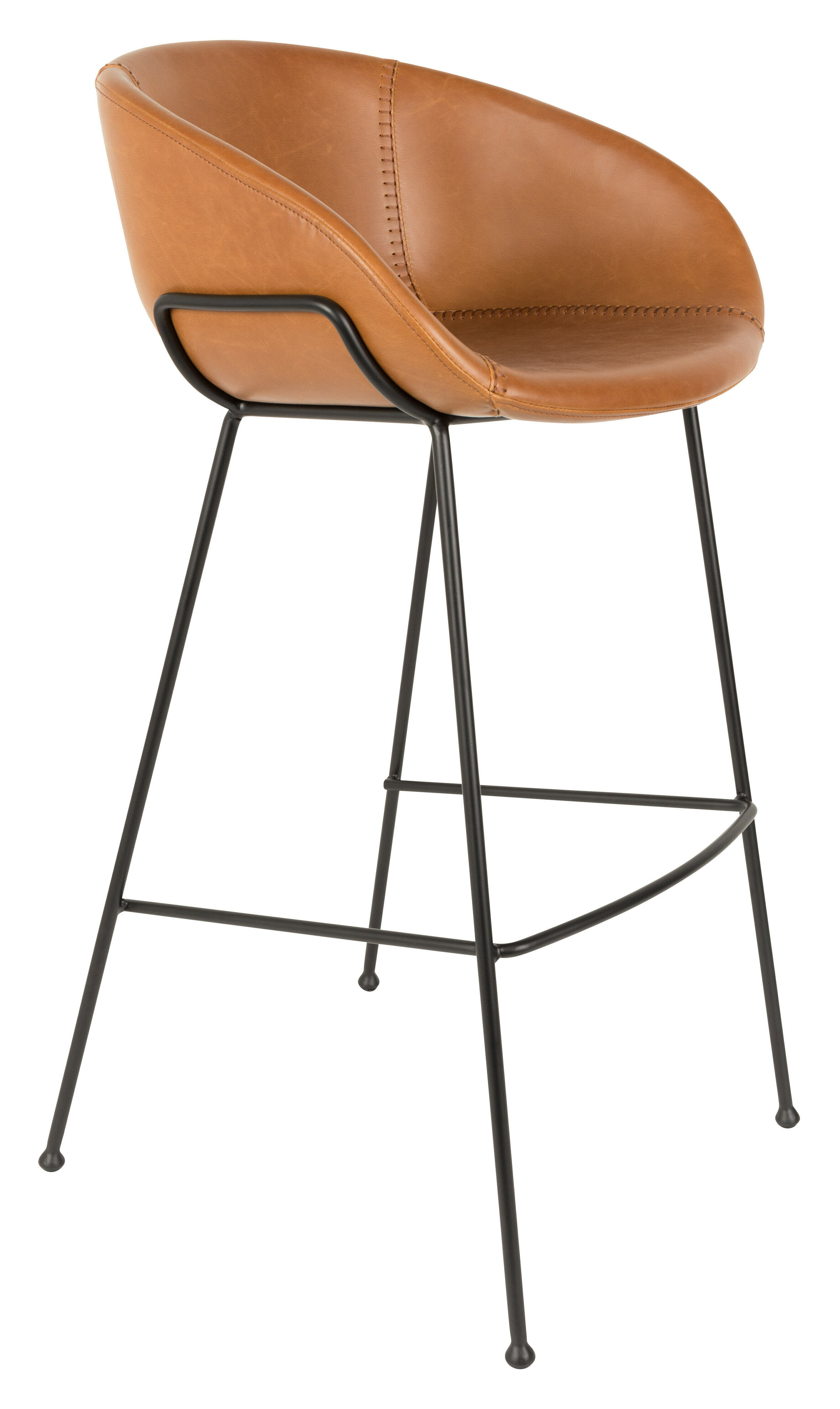 Zuiver Barkruk 'Feston' PU leer (zithoogte 76cm) | Zuiver