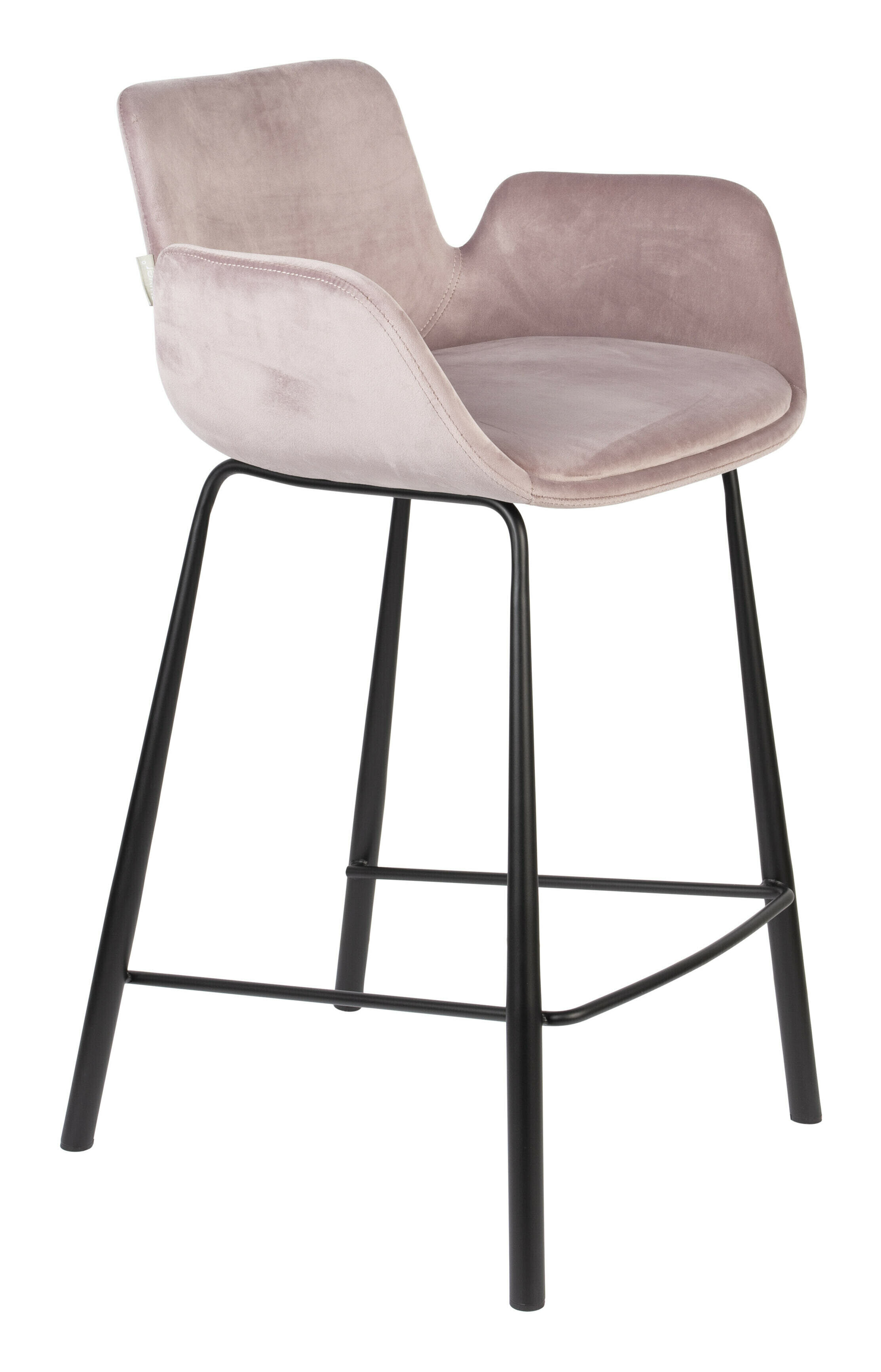 Zuiver Barstoel 'Brit' Velvet