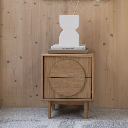 Zuiver Bijzettafel/Nachtkastje 'Groove' Eikenhout