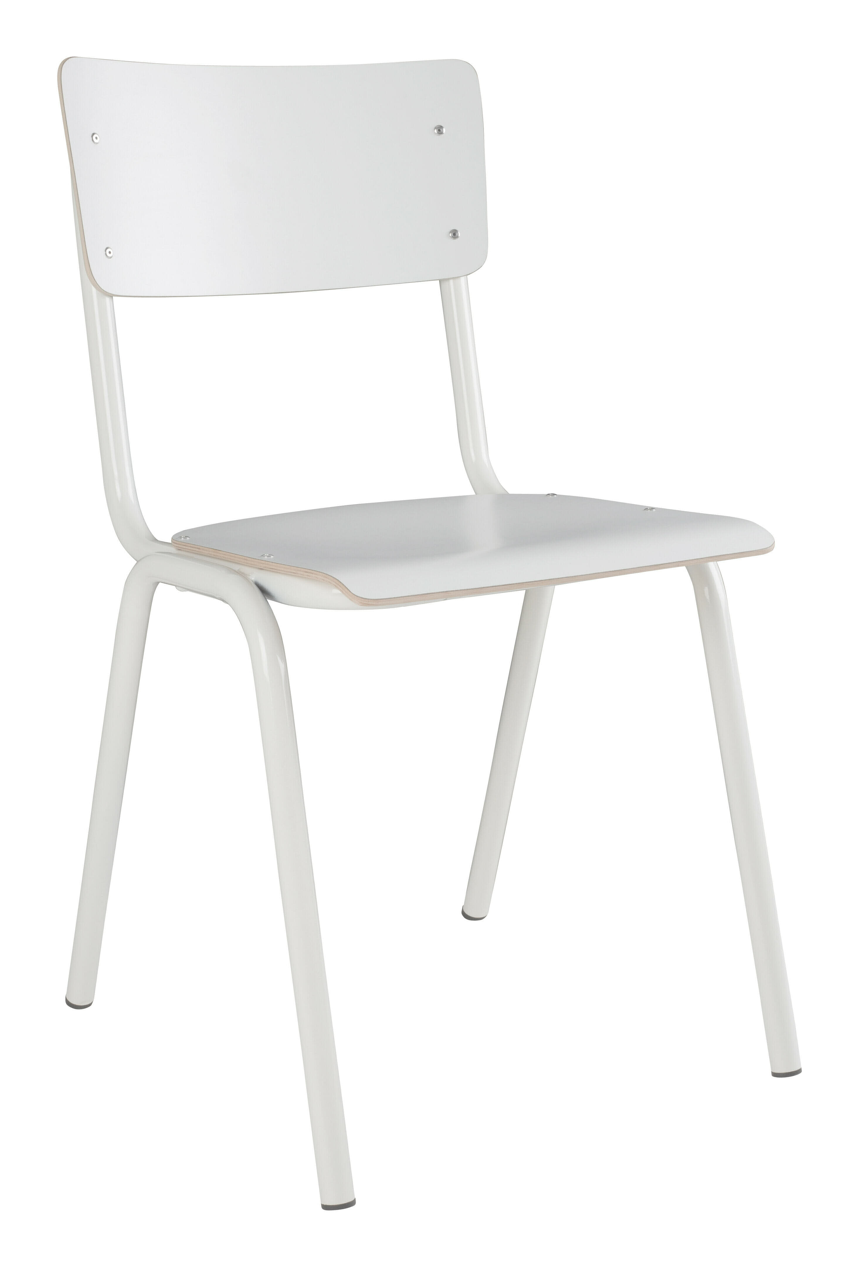 Zuiver Eetkamerstoel 'Back to School' kleur Wit | Zuiver