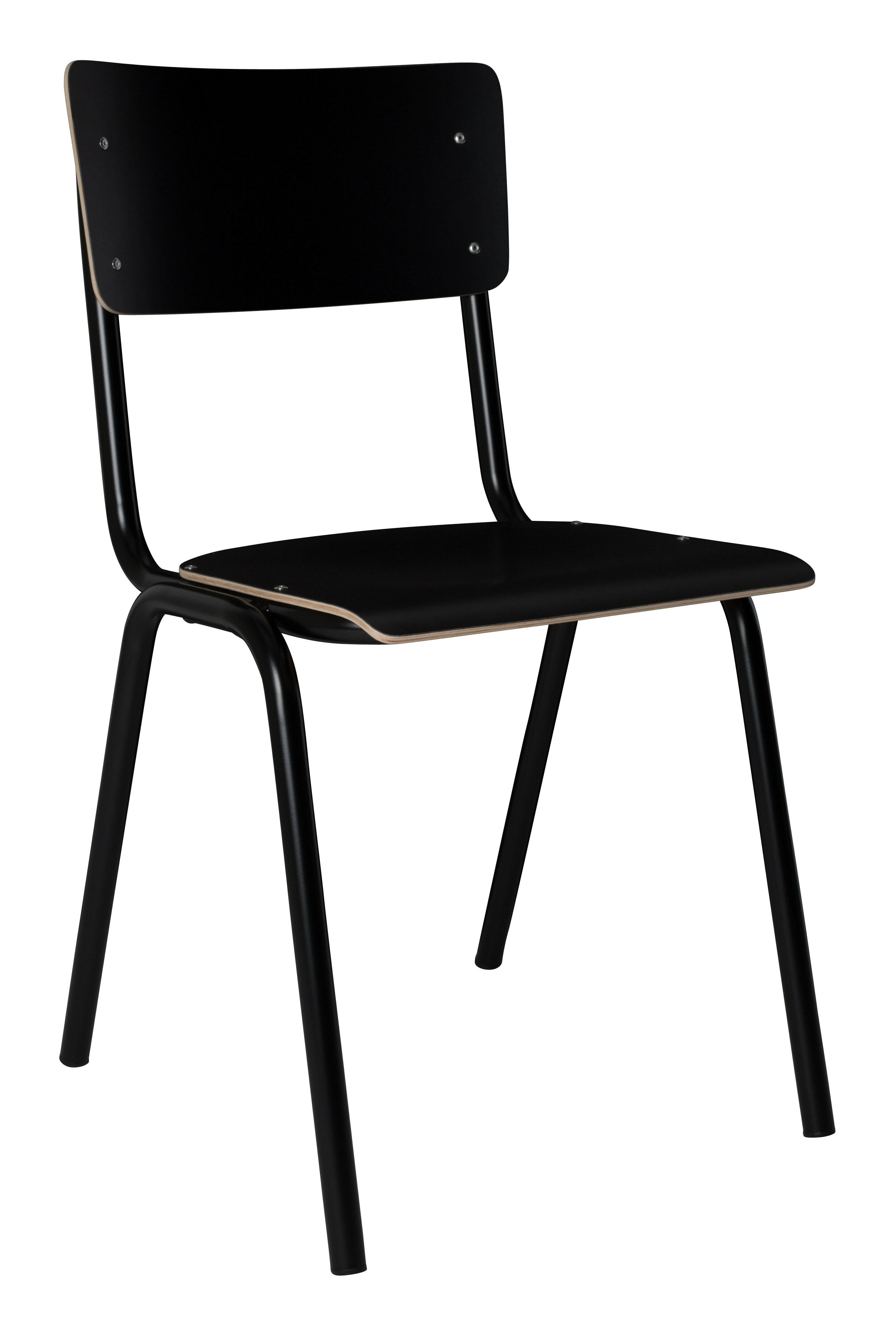 Zuiver Eetkamerstoel 'Back to School' kleur Zwart | Zuiver