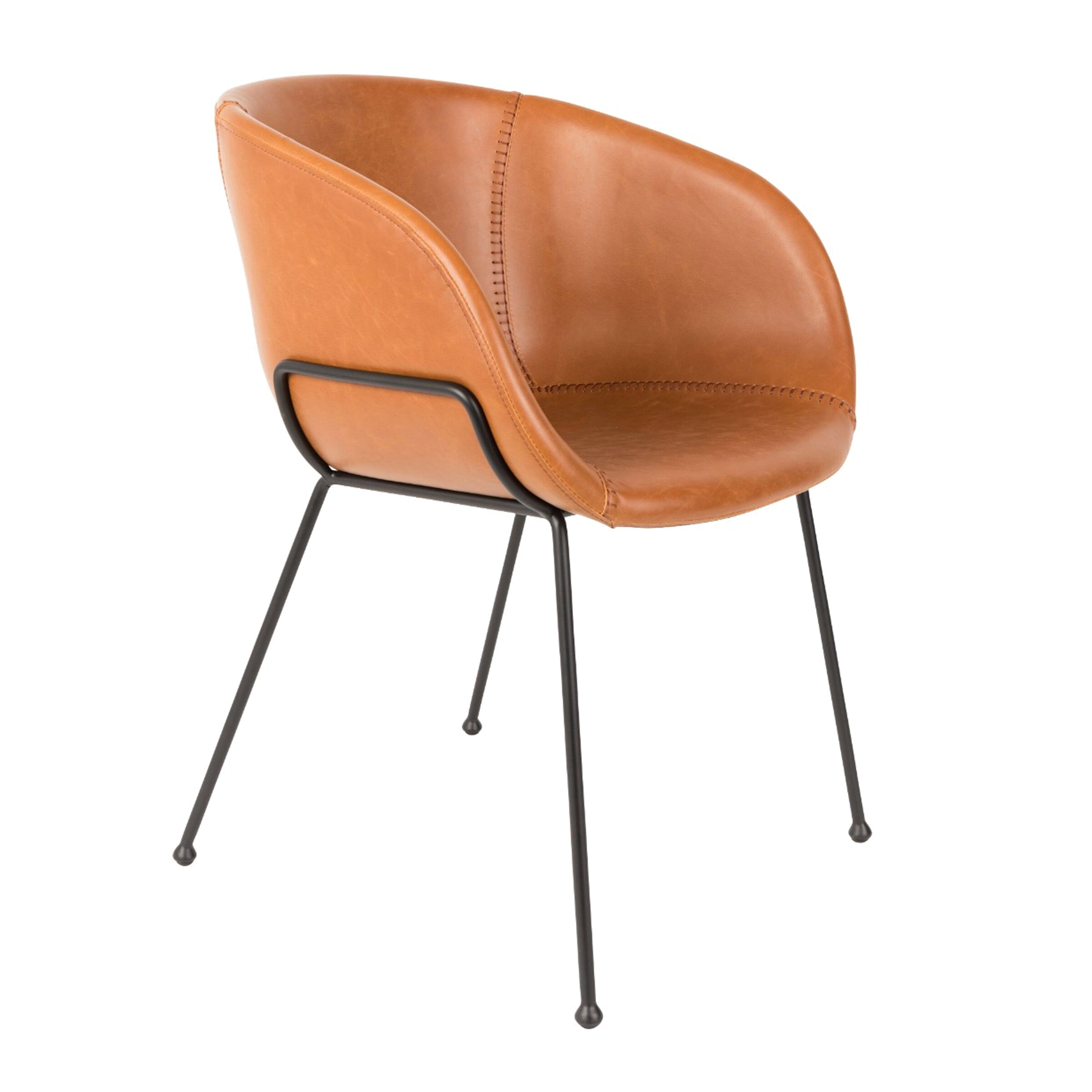 Zuiver Eetkamerstoel 'Feston' PU leder | Zuiver