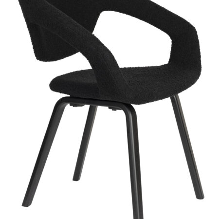 Zuiver Eetkamerstoel 'Flexback' Bouclé
