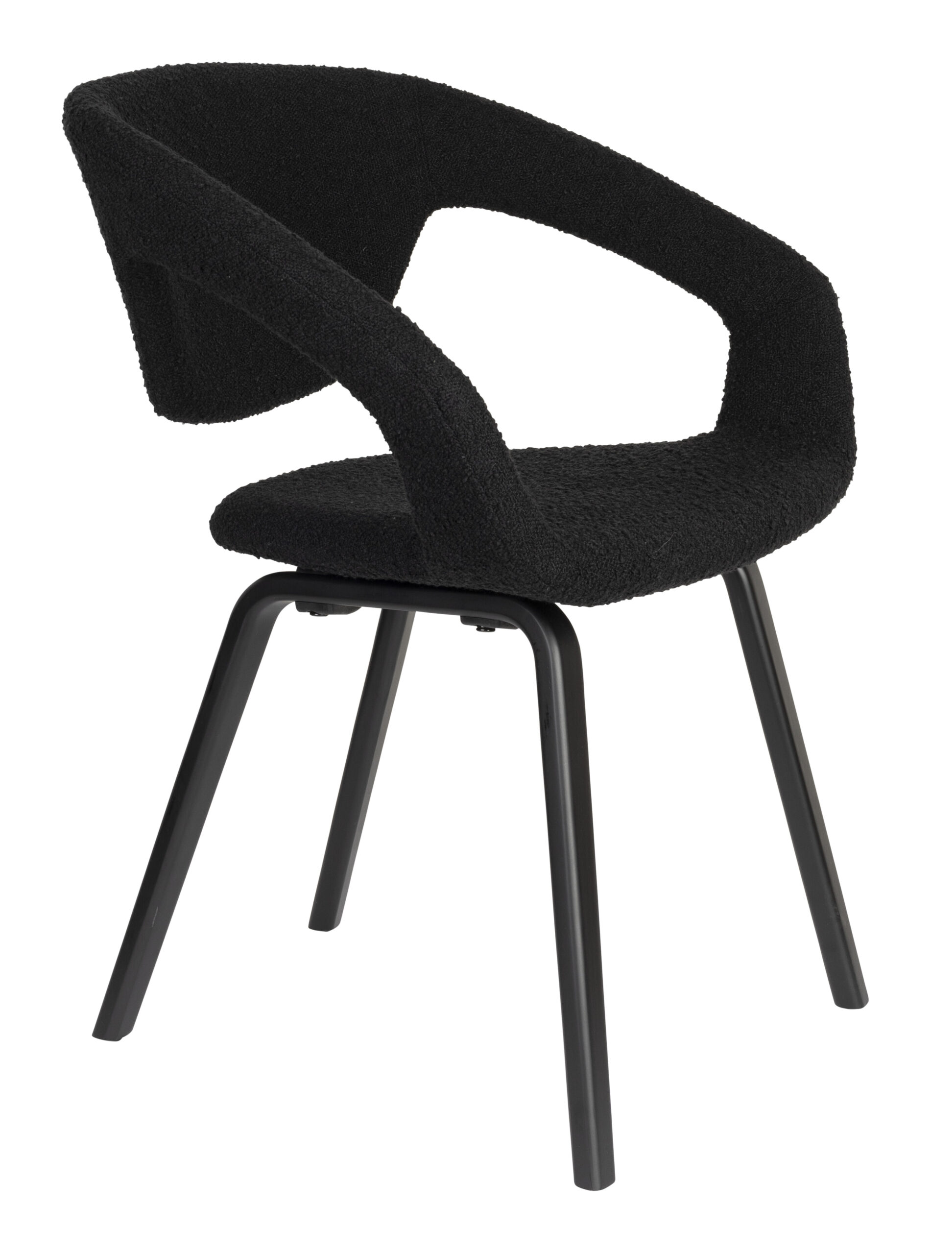Zuiver Eetkamerstoel 'Flexback' Bouclé