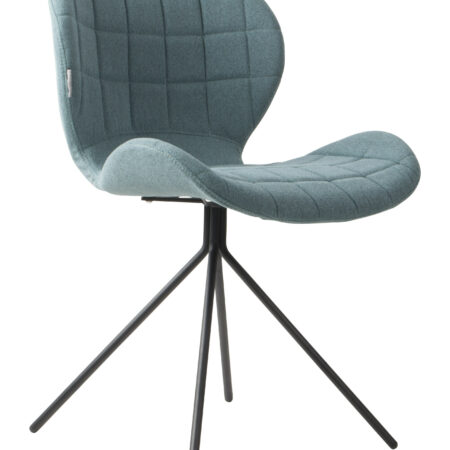 Zuiver Eetkamerstoel 'OMG' kleur Blauw | Zuiver