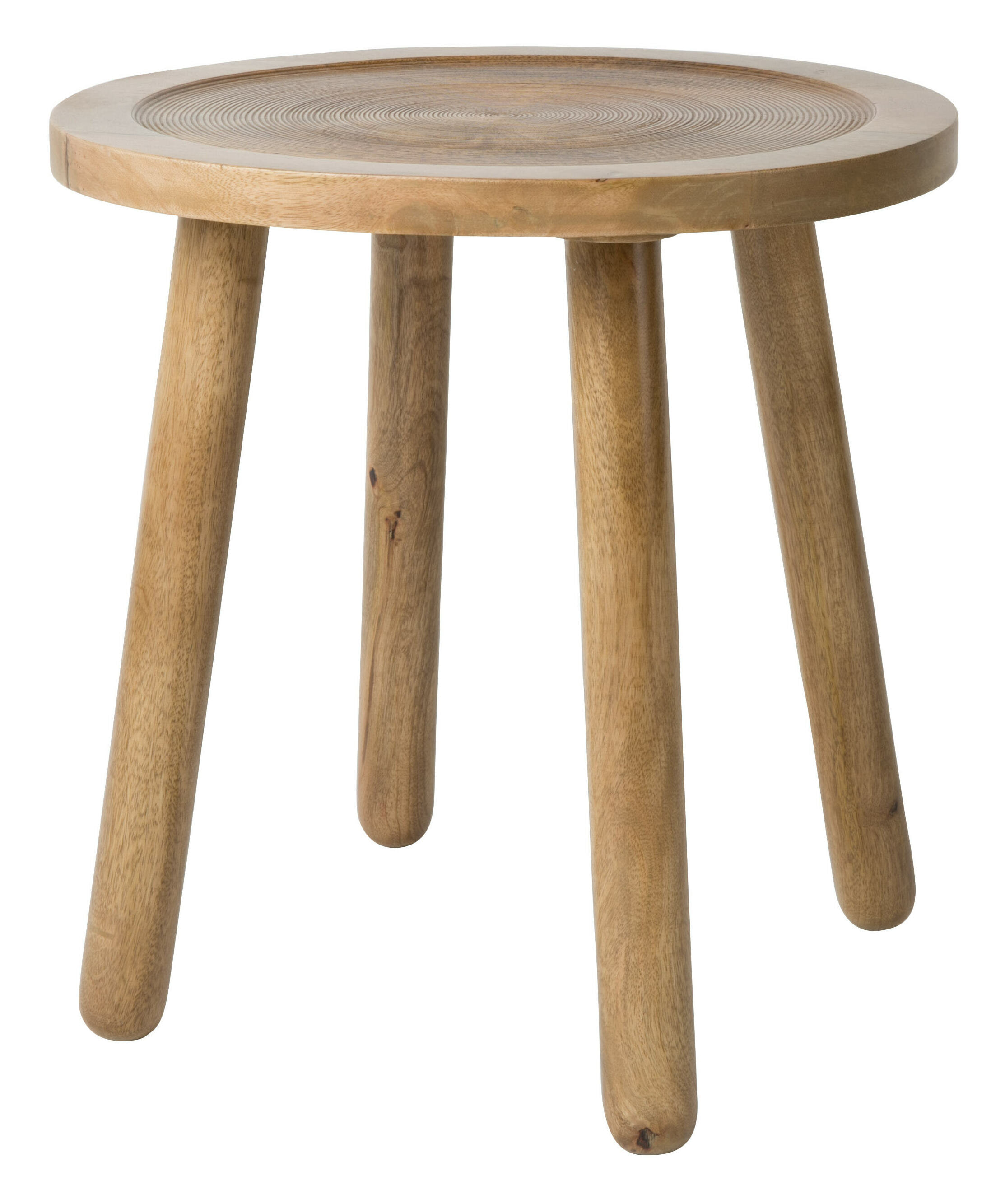 Zuiver Ronde Bijzettafel 'Dendron' Mangohout