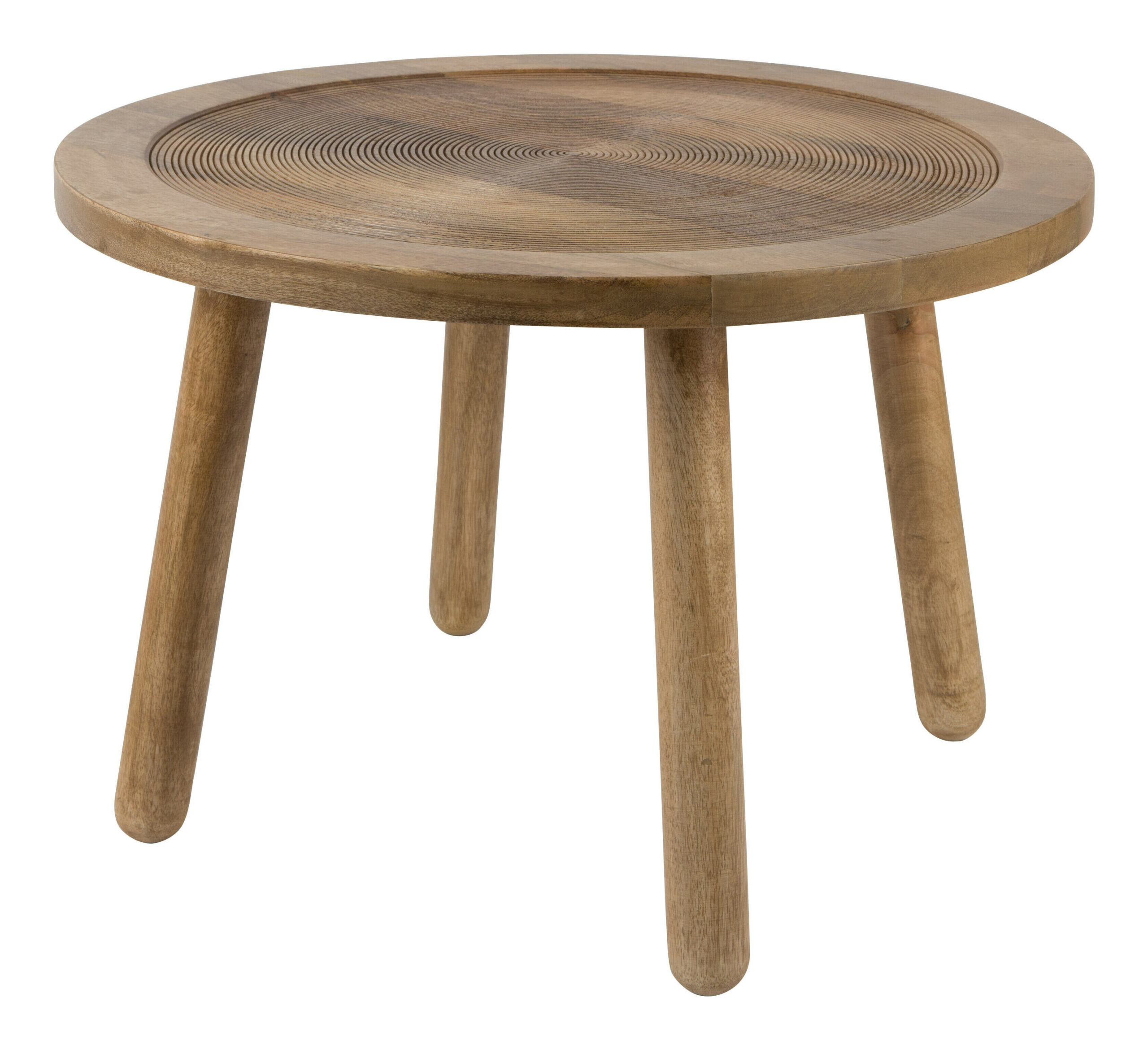 Zuiver Ronde Bijzettafel 'Dendron' Mangohout
