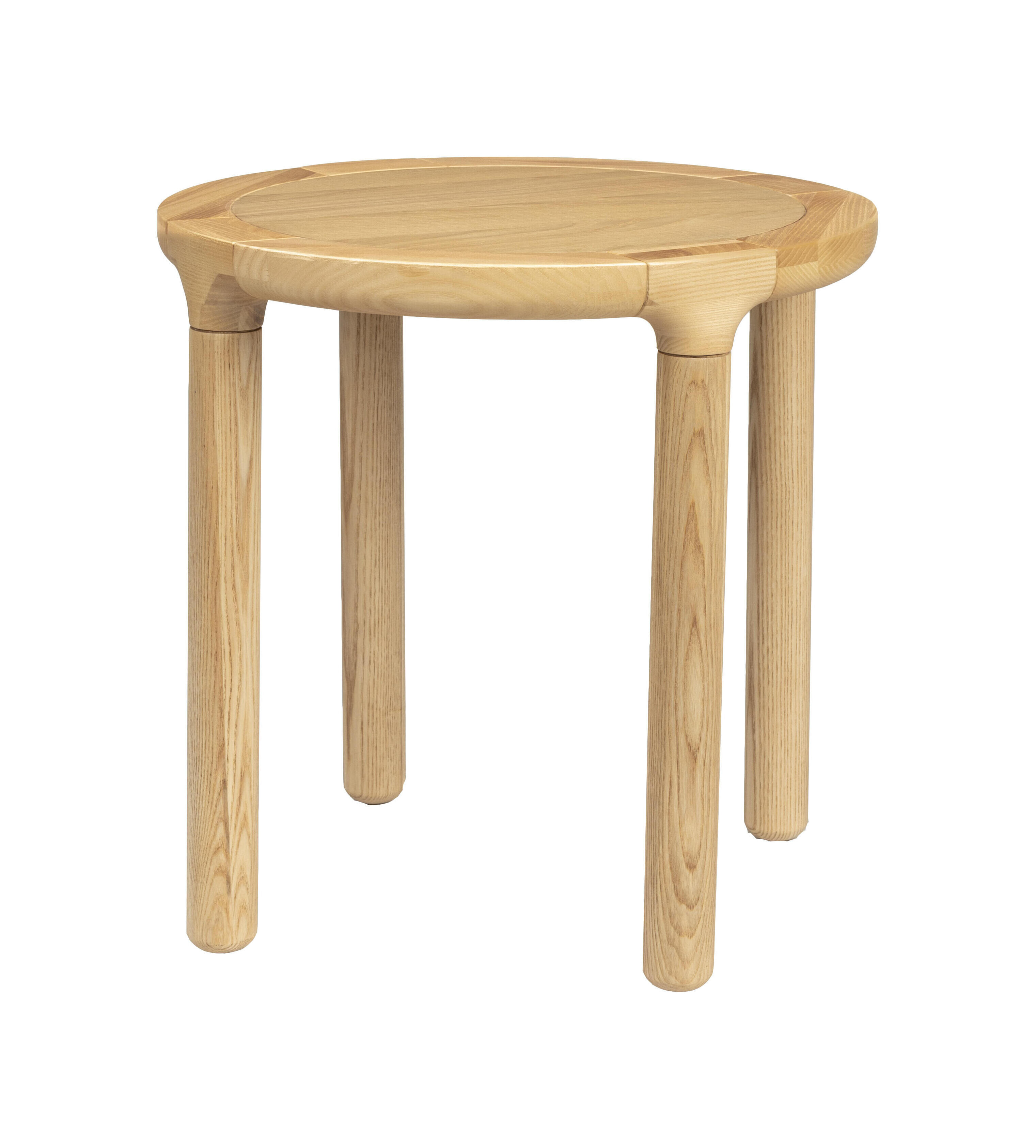 Zuiver Ronde Bijzettafel 'Storm' Eikenhout