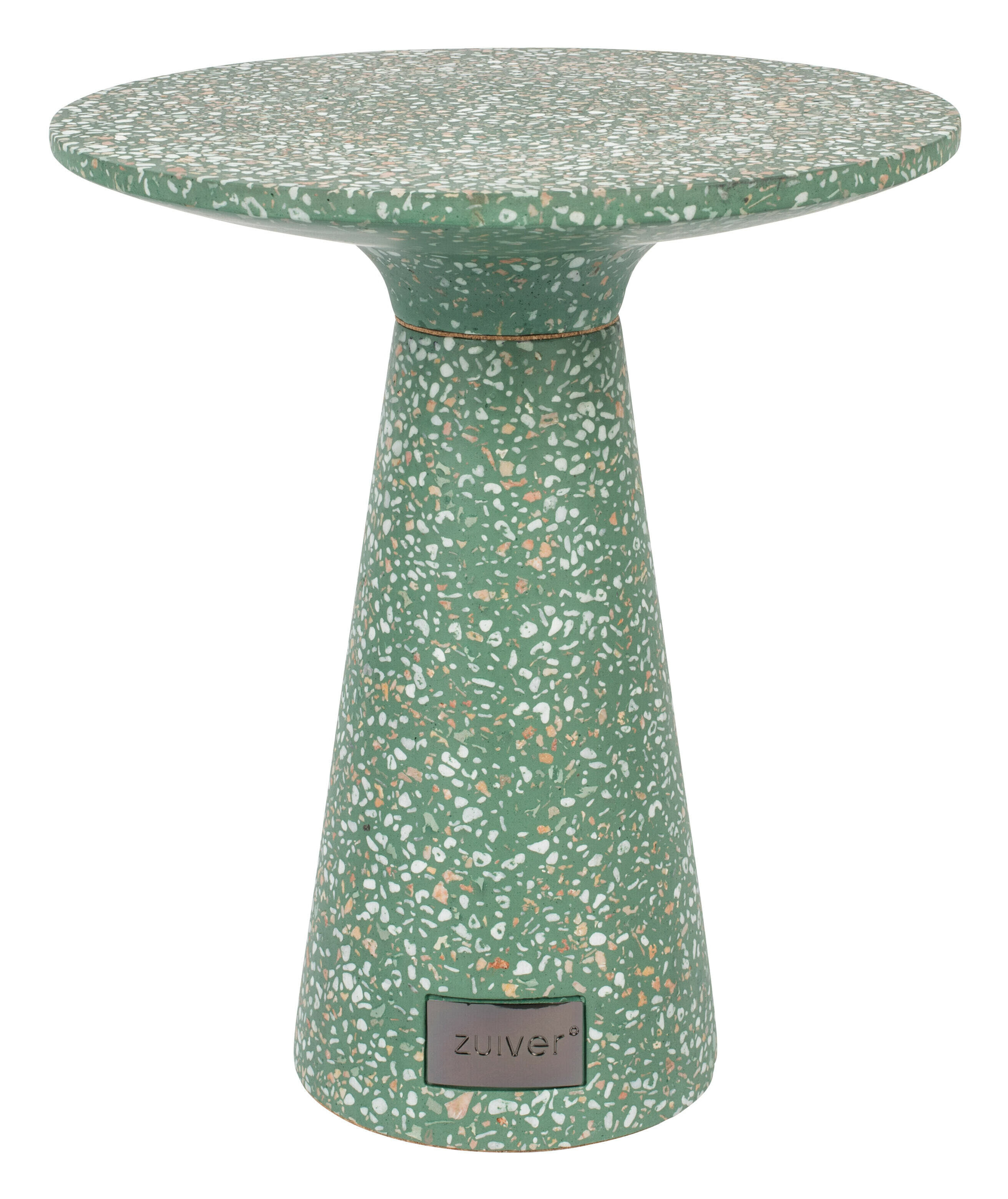 Zuiver Ronde Bijzettafel 'Victoria' Terrazzo