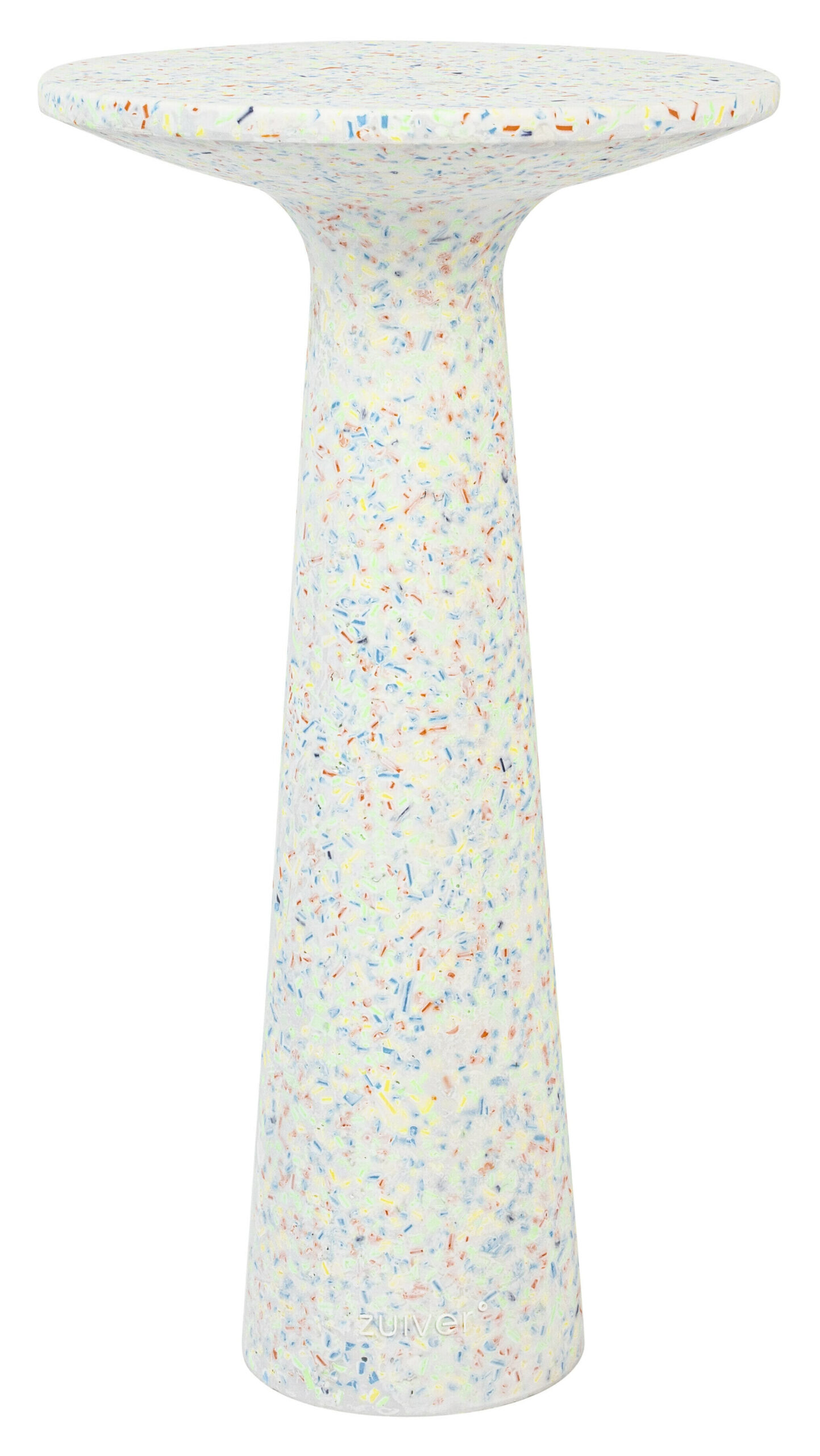 Zuiver Ronde Bijzettafel 'Victoria' Terrazzo