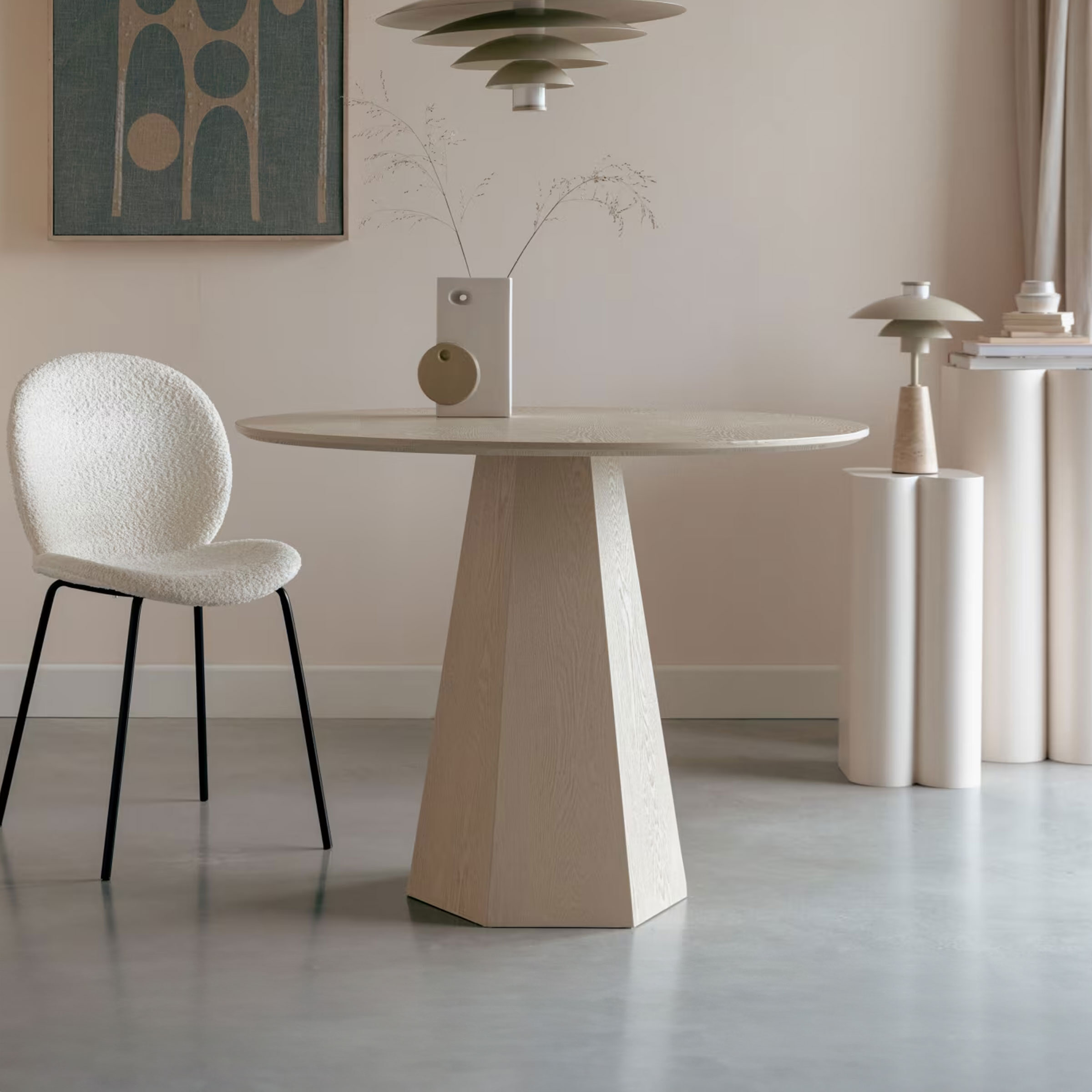 Zuiver Ronde Eettafel 'Pilar' Essenhout