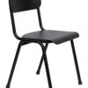 Zuiver Tuinstoel 'Back to School' kleur Zwart | Zuiver