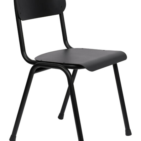 Zuiver Tuinstoel 'Back to School' kleur Zwart | Zuiver