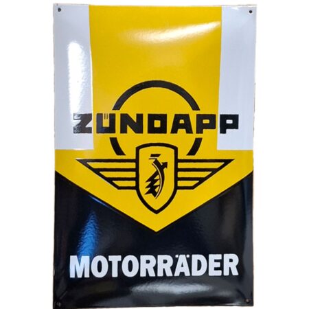 Zundapp Motorrader Emaille Bord - 60 x 40cm | Fiftiesstore