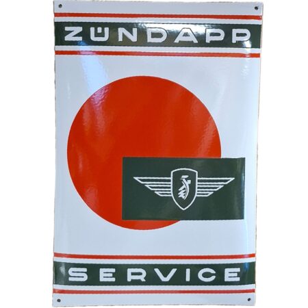Zundapp Service Emaille Bord - 60 x 40cm | Fiftiesstore