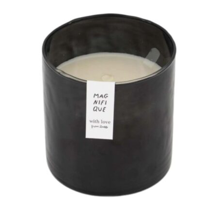 Zusss Geurkaars Hammered Glas Antracietgrijs | Zusss