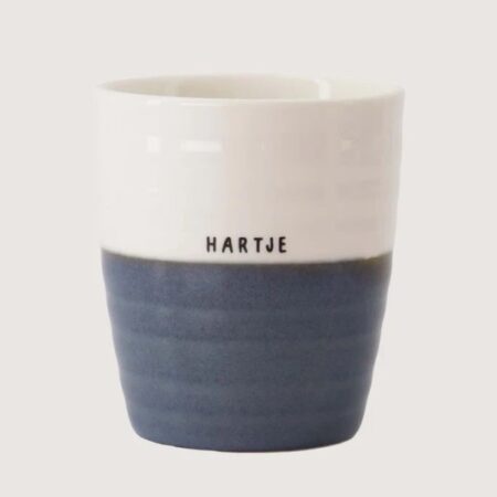 Zusss Koffiemok Hartje Wit/blauw | Zusss
