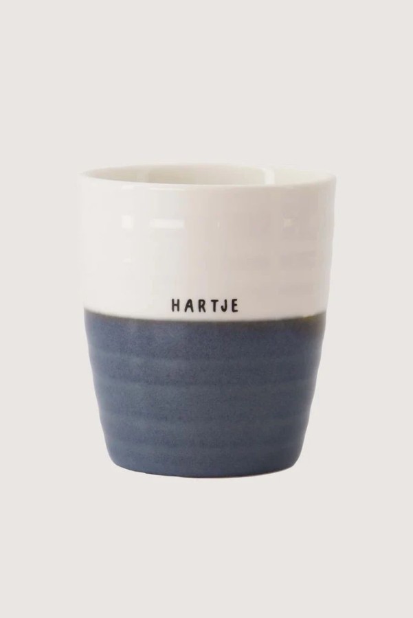 Zusss Koffiemok Hartje Wit/blauw | Zusss