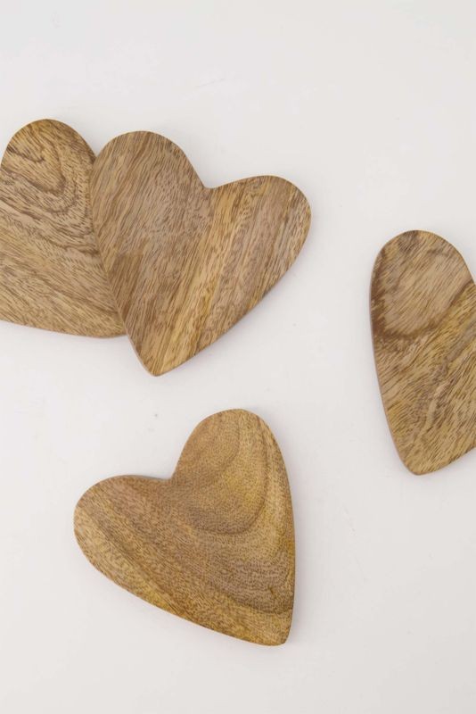 Zusss Set Van 4 Onderzetters Hart | Zusss