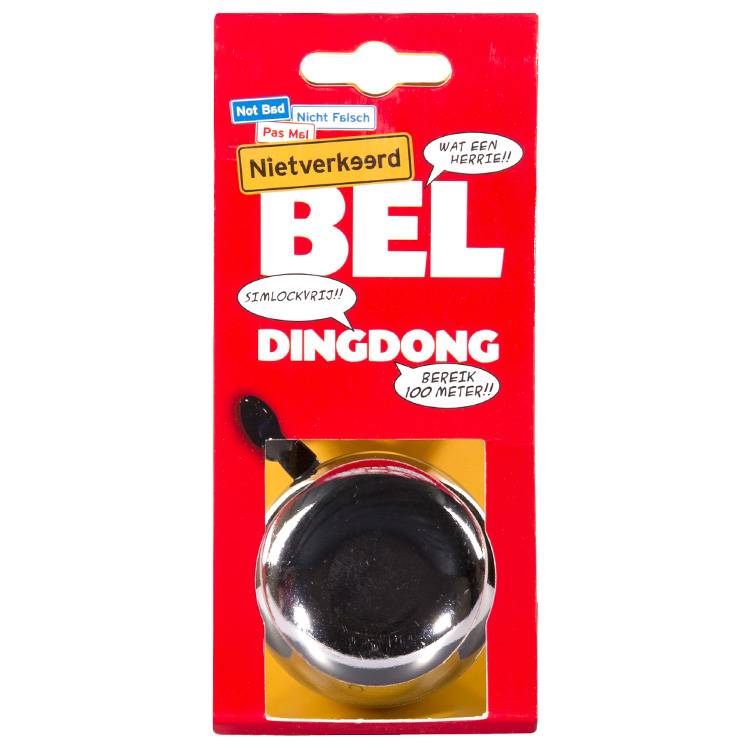 bel Ding Dong 60mm chr | Niet verkeerd