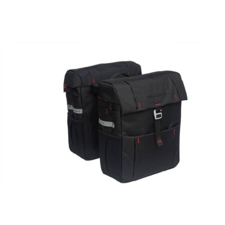 dubbele fietstas Vigo black | New Looxs