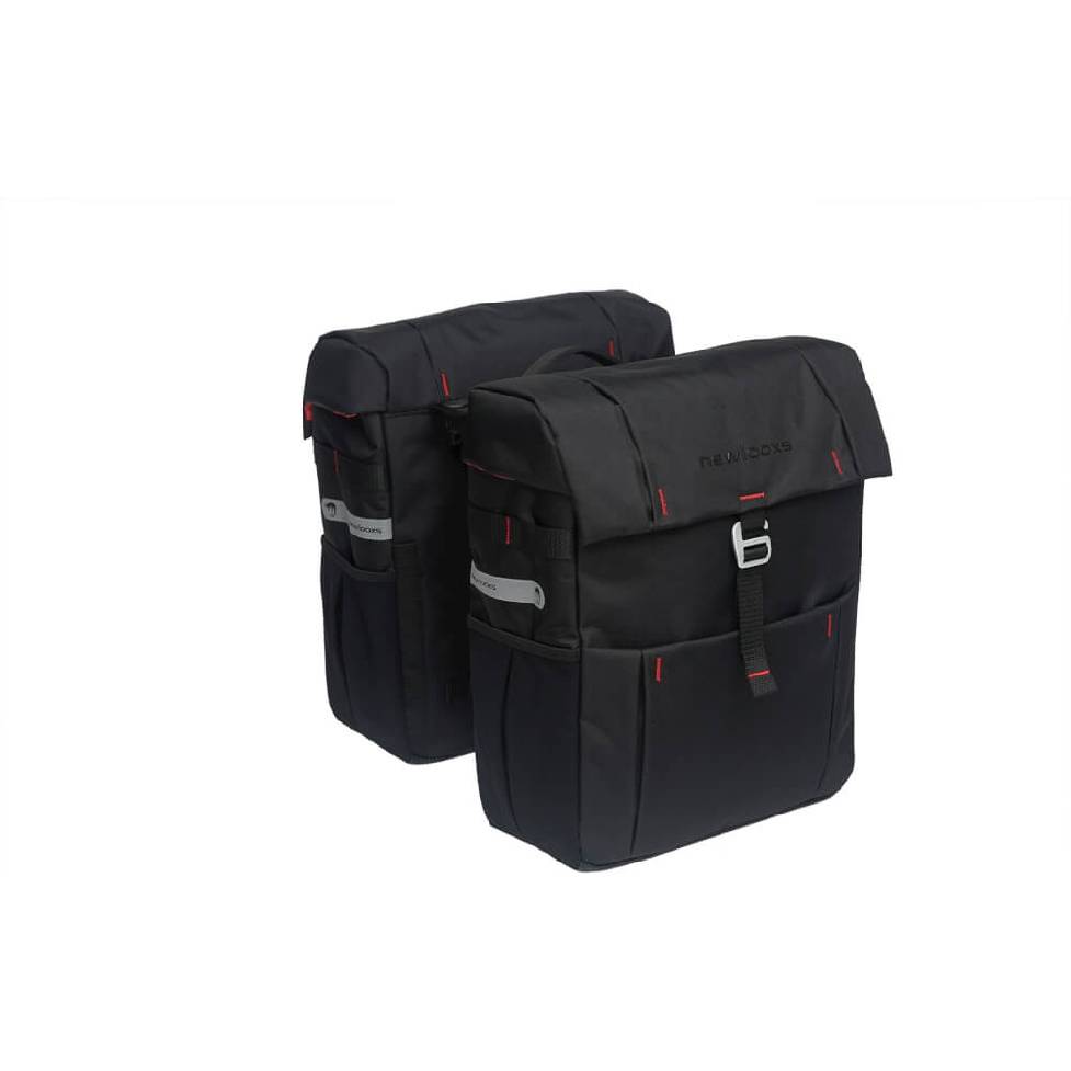 dubbele fietstas Vigo black | New Looxs