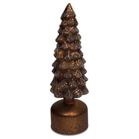 everlands kunstkerstboom LED draaiend brons 9x29cm | Mansion Atmosphere