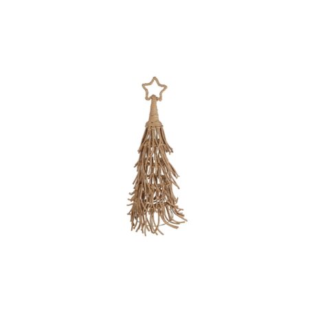 everlands kunstkerstboom met ster touw/metaal H71cm | Merkloos