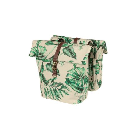 fietstas dubbel Ever-Green sandshell Beige 28-32L | Basil