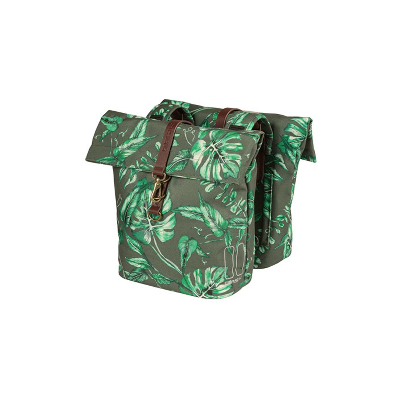 fietstas dubbel Ever-Green thyme groen 28-32L | Basil