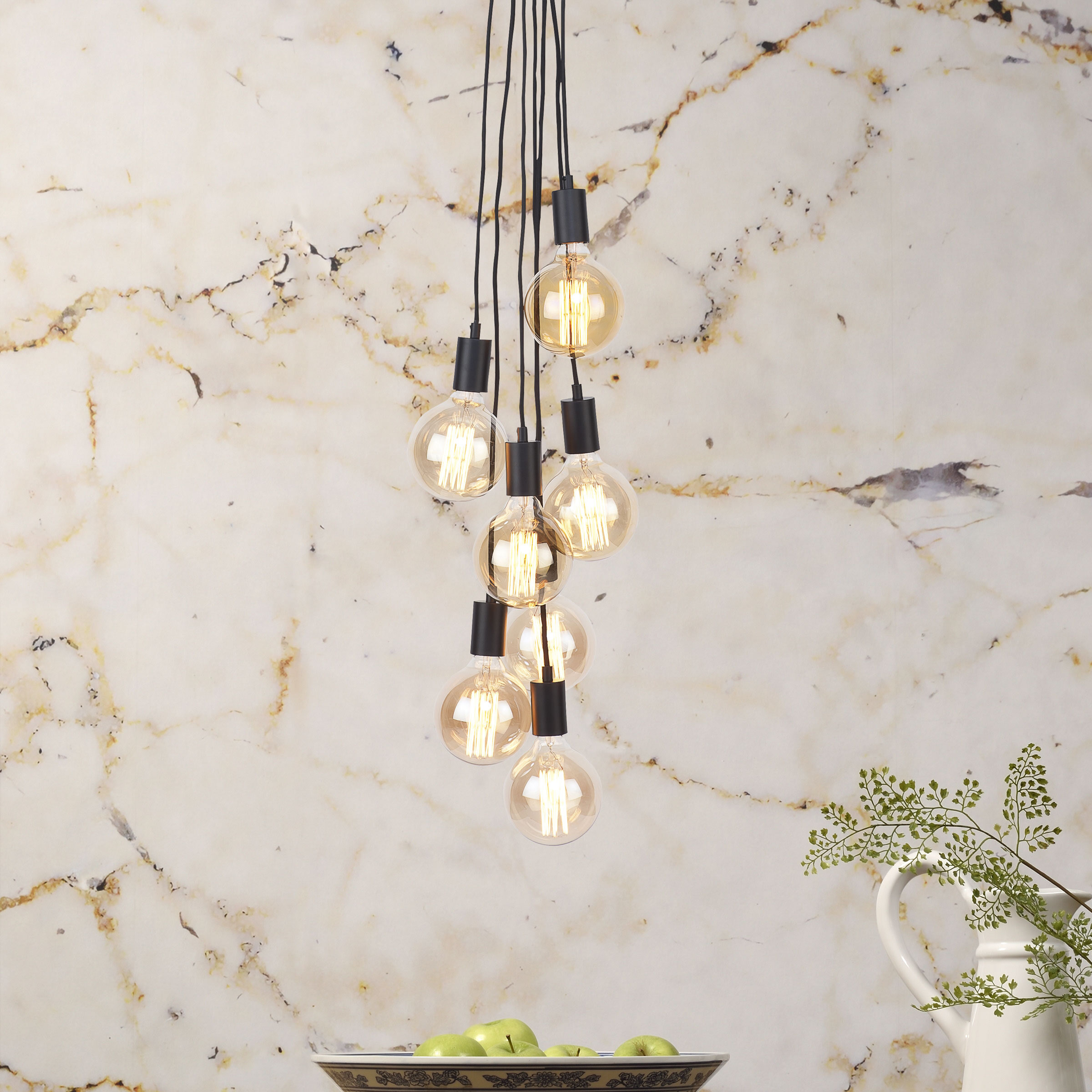 its about RoMi Hanglamp 'Oslo' 7-lamps
