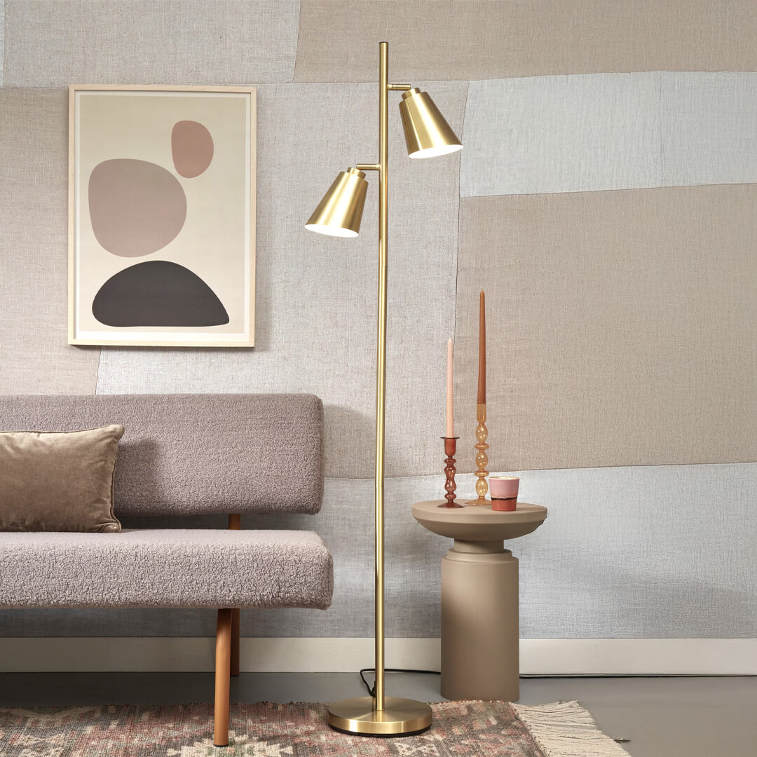 its about RoMi Vloerlamp 'Bremen' 2-lamps