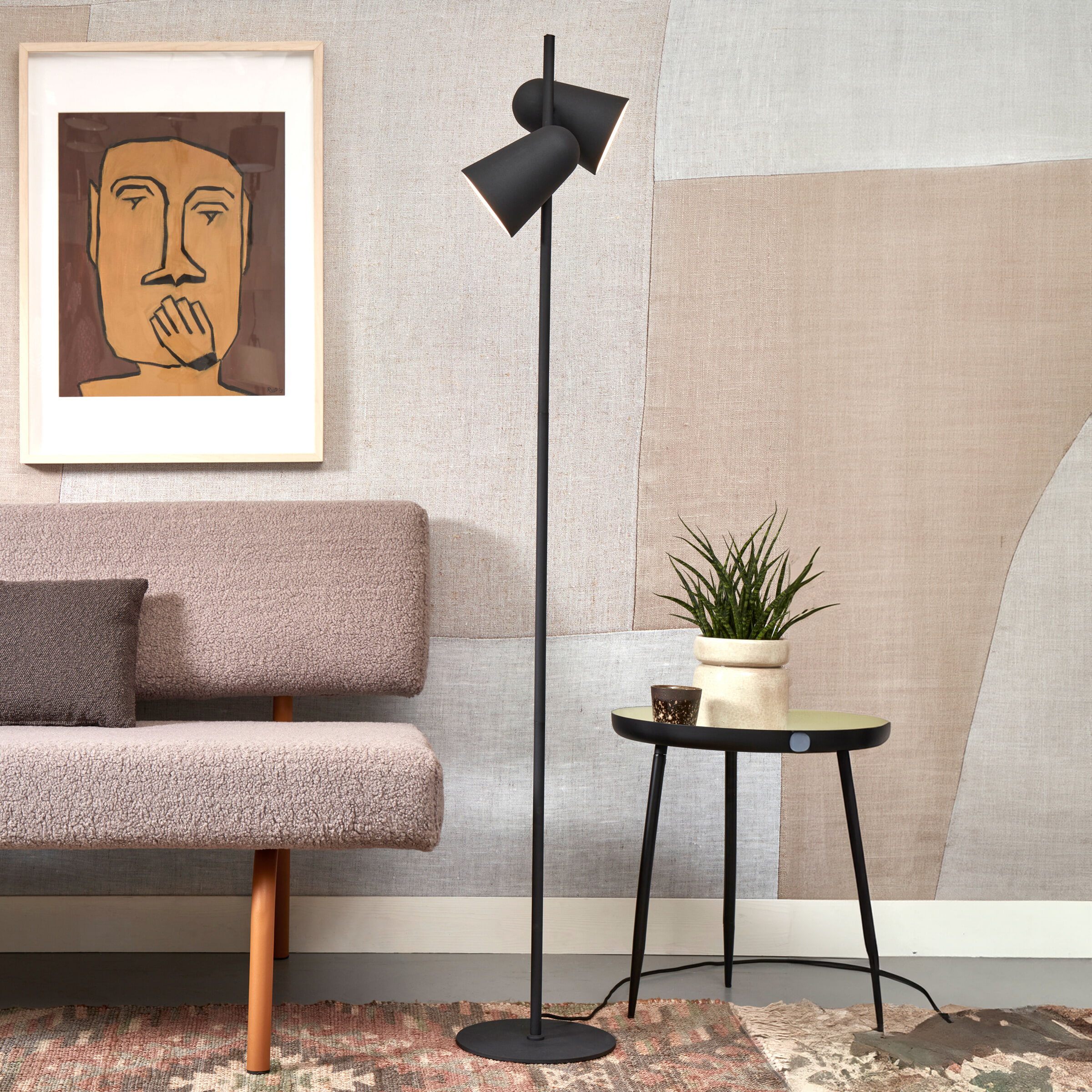 its about RoMi Vloerlamp 'Salamanca' 2-lamps