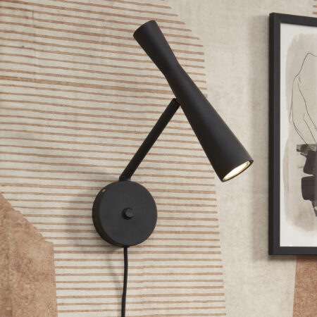 its about RoMi Wandlamp 'Bordeaux' kleur Zwart | it's about RoMi