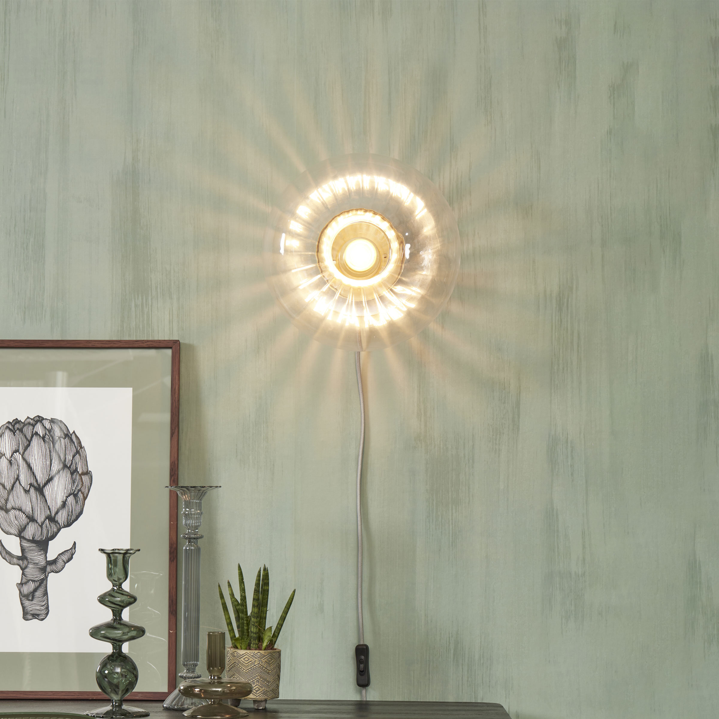 its about RoMi Wandlamp 'Brussels' Glas