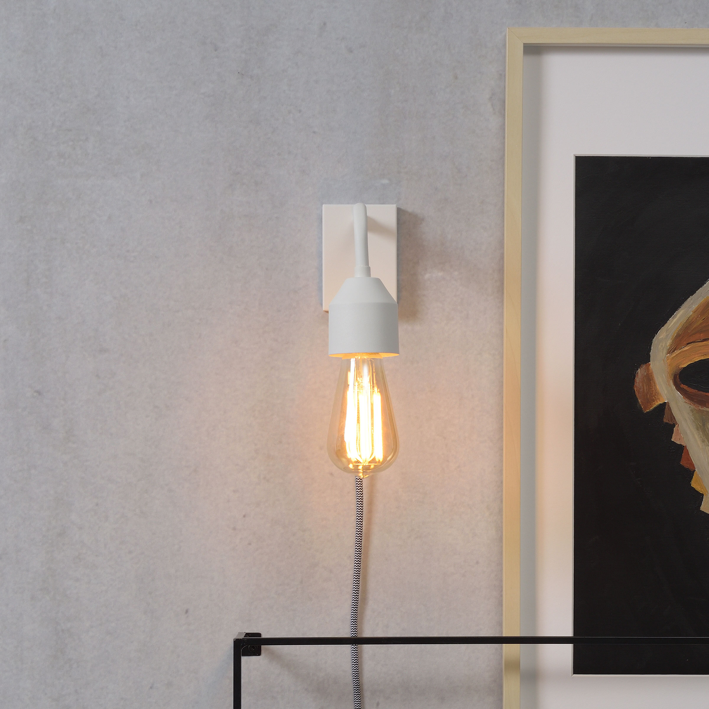 its about RoMi Wandlamp 'Madrid' kleur Wit | it's about RoMi