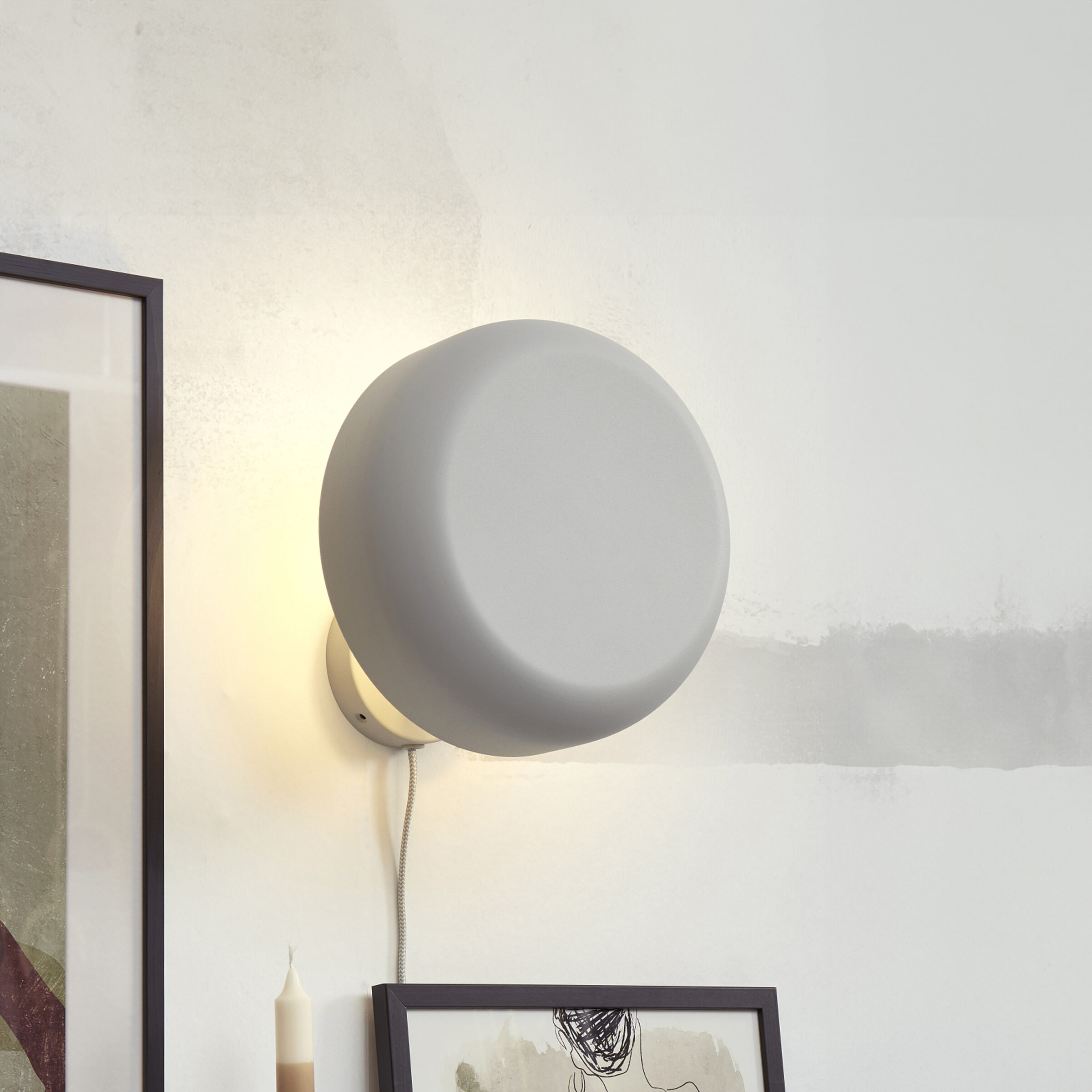 its about RoMi Wandlamp 'Porto' kleur Lichtgrijs | it's about RoMi