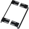 pannier bag tubes voor carrierplate 2 stuks zwart |
