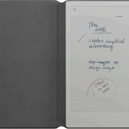 reMarkable Paper Pro Move Polymer Weave Book Folio Grijs