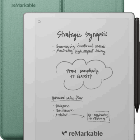 reMarkable Paper Pure met Sleeve Groen