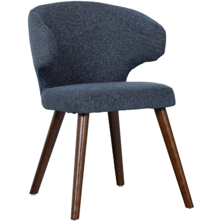 vtwonen Eetkamerstoel 'Cape' kleur Blauw Gemeleerd | vtwonen