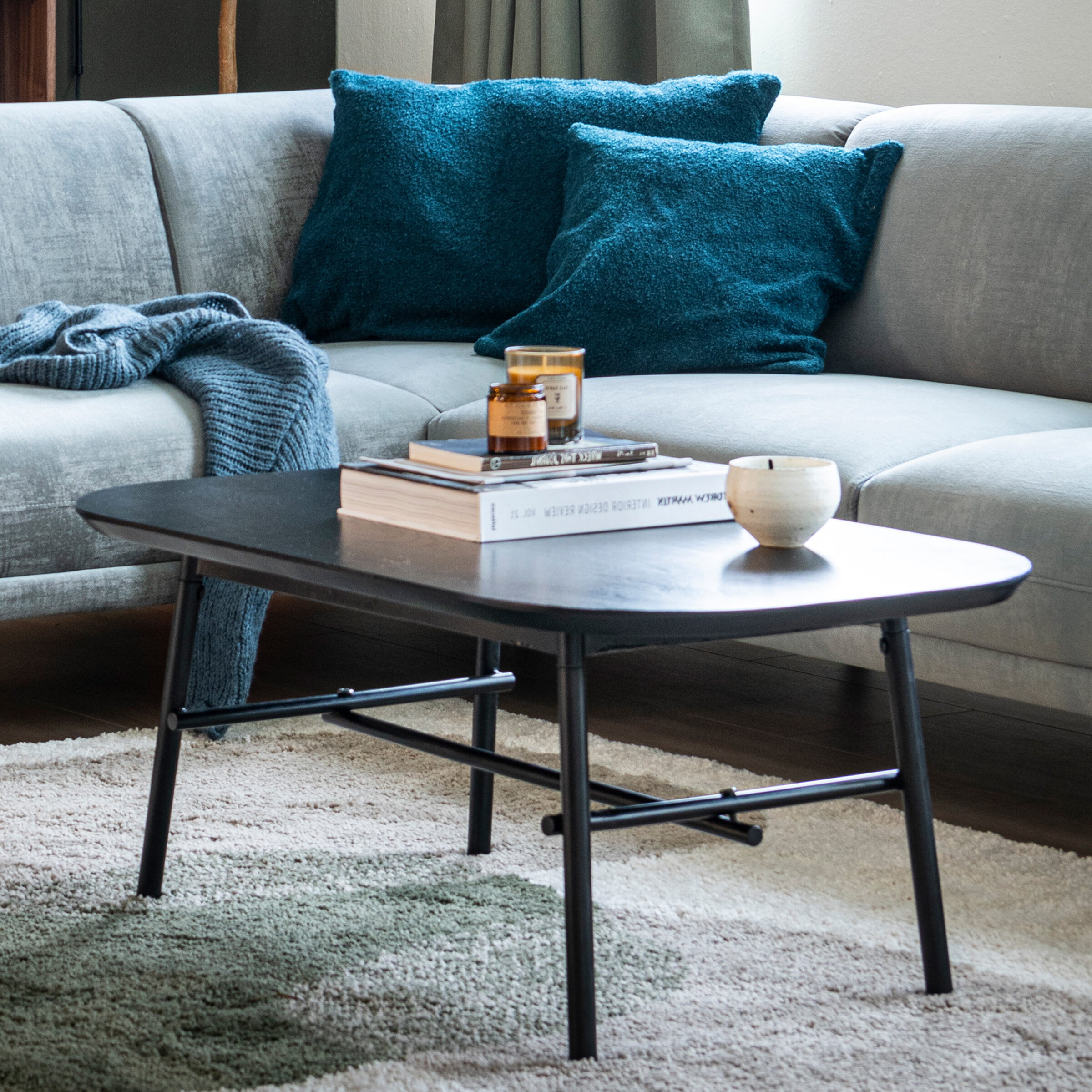 vtwonen Salontafel 'Elegance' Mangohout en Metaal
