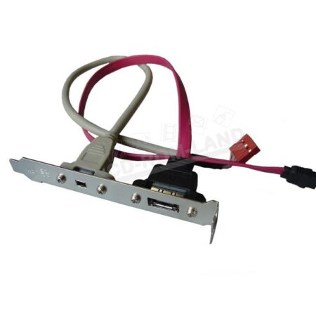 1x eSATA en 1x Firewire bracket